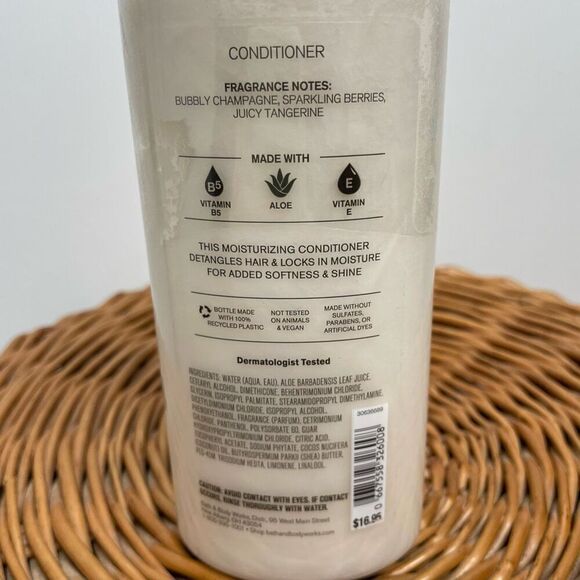 New Bath & Body Works Champagne Toast Hair Conditioner 16 Fl oz Sealed NWT - Picture 5 of 6